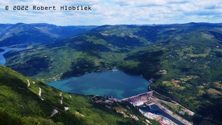Jezero Perućac na řece Drina, Srbsko