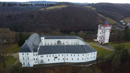 Zámek Hradec nad Moravicí z dronu