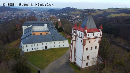 Zámek Hradec nad Moravicí z dronu
