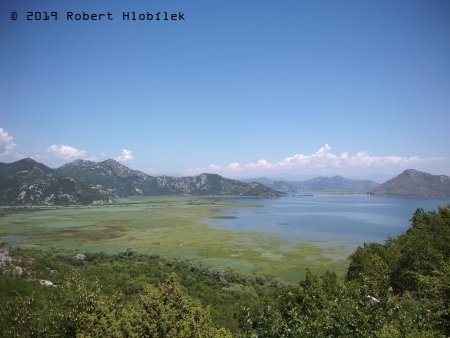 Skadarské jezero, rozloha 370km2, největší jezero na Balkáně
