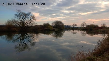 Řeka Morava ráno