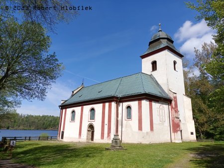 Kostel sv. Víta zaniklé obce Zahrádka u Ledče nad Sázavou