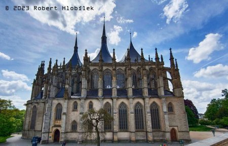 Pozdně gotický chrám svaté Barbory, od r. 1995 na seznamu UNESCO