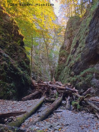 Průchod roklinou Velký Sokol - Slovenský raj