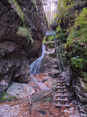 Průchod roklinou Velký Sokol - Slovenský raj