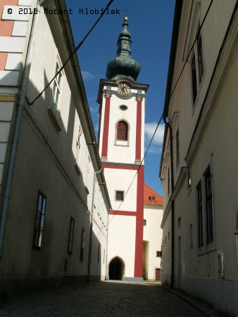 Kostelní věž Nová Bystřice