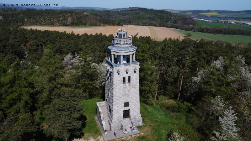 Rozhledna Hanse Kudlicha z dronu