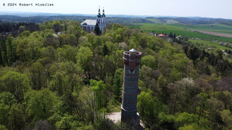 Rozhledna Cvilín z dronu