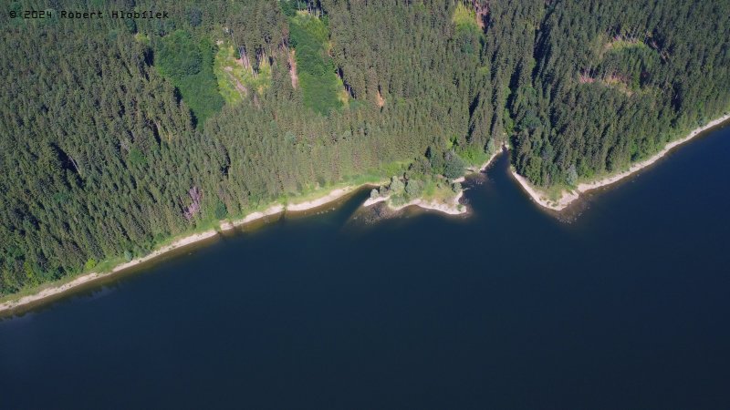 Přehrada Šance z dronu