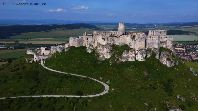 Spišský hrad z dronu