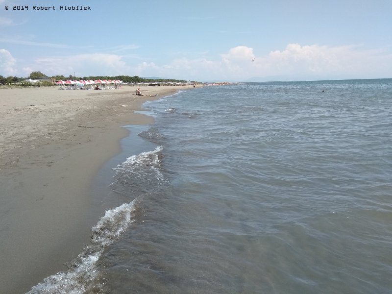 Velka Plaža, 10km dlouhá písečná pláž u Albánských hranic