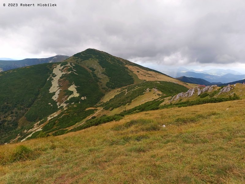 Velký Kriváň 1708 m n.m., nejvyšší vrchol Malé Fatry