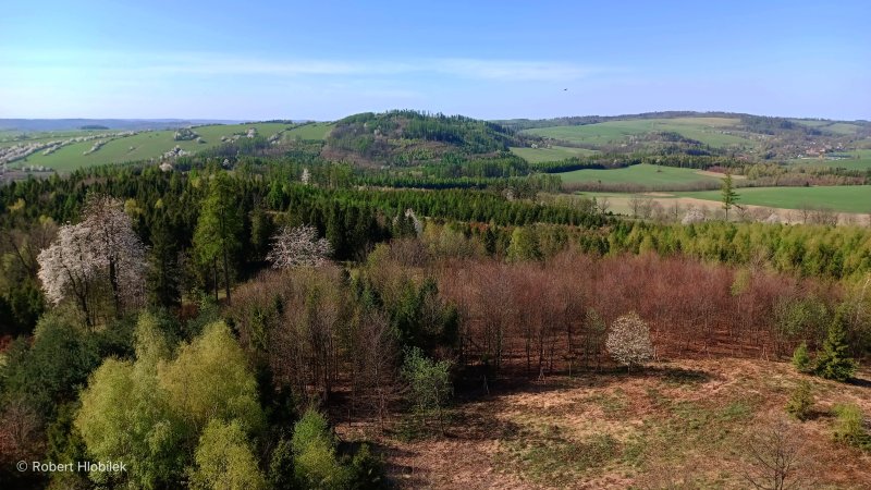 Výhled z rozhledny Halaška